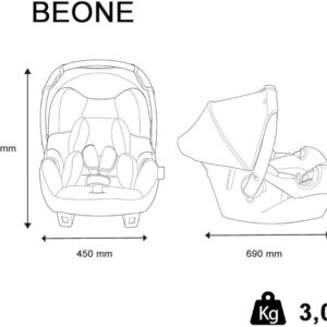 Balade ton bébé - siege auto BEONE 0+